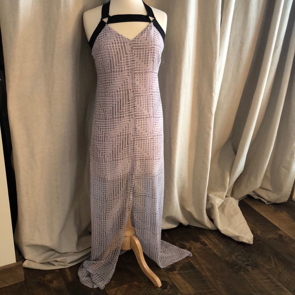 BCBGeneration long sleeveless sheer dress